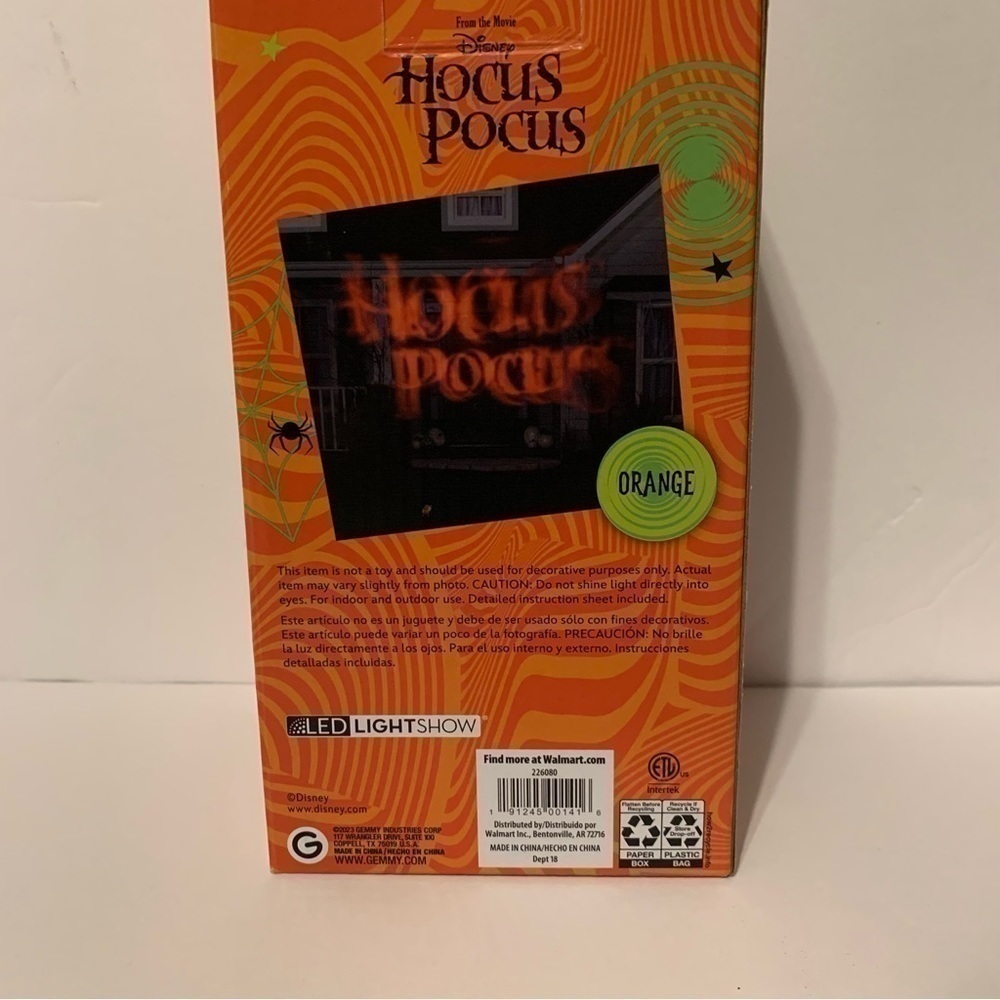 NIB. DISNEY Hocus Pocus LED Shadowwave Projector - Picture 5 of 6